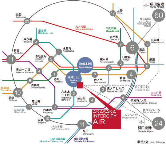 主要駅から最寄駅の路線図