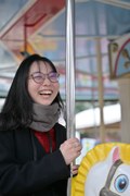 疾走する笑顔